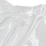 White satin fabric texture with soft folds and sheen