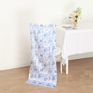 Enhance Your Event Decor with the White Blue Satin Chiavari Chair Slipcovers