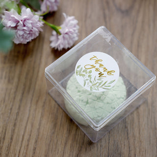 Create a Memorable Thank You Décor with Gold Foil and Green Leaf Stickers