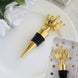 4inch Gold Metal Princess Crown Wine Bottle Stopper Party Favor with Clear Gift Box, Thank You Tag