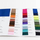 Satin Fabric Sample Book - 30 Colors, High-Quality Swatches for Upholstery