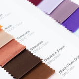 Satin Fabric Sample Book - 30 Colors, High-Quality Swatches for Upholstery