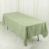 60x102inch Sage Green Accordion Crinkle Taffeta Rectangle Tablecloth