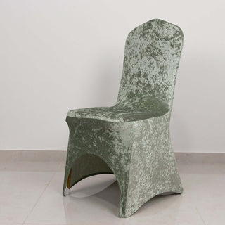 <strong>Décor Ideas with Sage Green Crushed Velvet Chair Covers</strong>