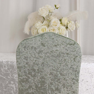 <strong>When to Use Sage Green Crushed Velvet Chair Covers</strong>