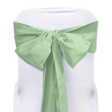 5 Pack 6"x108" Sage Green Polyester Chair Sashes