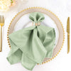 5 Pack | Sage Green Polyester Linen Dinner Cloth Napkins, Reusable Linen | 20inchx20inch | Washable