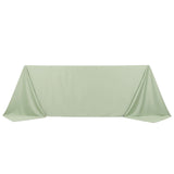 Sage Green Premium Scuba Wrinkle Free Rectangular Tablecloth, Seamless Scuba Polyester Tablecloth