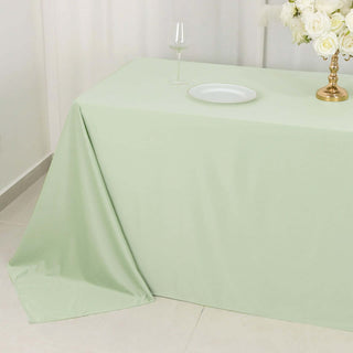 Sage Green Premium Scuba Rectangular Tablecloth