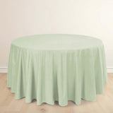 Sage Green Premium Scuba Wrinkle Free Round Tablecloth, Seamless Scuba Polyester Tablecloth