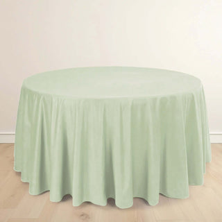 <strong>Seamless Sage Green Polyester Tablecloth</strong>