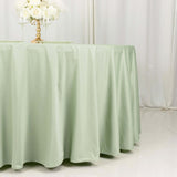 120inch Sage Green Premium Scuba Round Tablecloth, Seamless Scuba Polyester Tablecloth