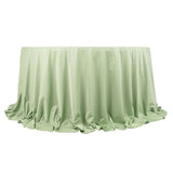 Sage Green Premium Scuba Wrinkle Free Round Tablecloth, Seamless Scuba Polyester Tablecloth