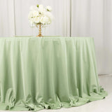 Sage Green Premium Scuba Wrinkle Free Round Tablecloth, Seamless Scuba Polyester Tablecloth