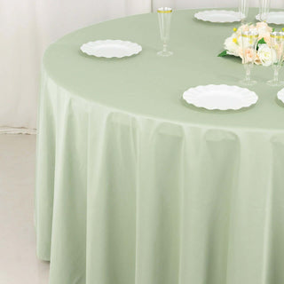 <strong>Sage Green Premium Scuba Tablecloth</strong>