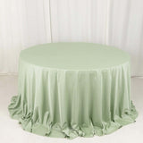 Sage Green Premium Scuba Wrinkle Free Round Tablecloth, Seamless Scuba Polyester Tablecloth