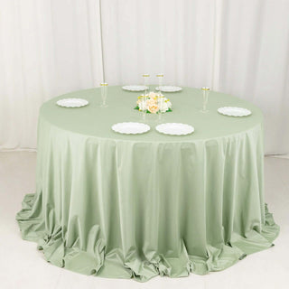 Stunning Sage Green Scuba Round Tablecloth