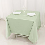 70inch Sage Green Premium Scuba Square Tablecloth, Seamless Scuba Polyester Tablecloth