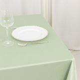 70inch Sage Green Premium Scuba Square Tablecloth, Seamless Scuba Polyester Tablecloth