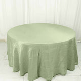 120inch Sage Green Accordion Crinkle Taffeta Round Tablecloth