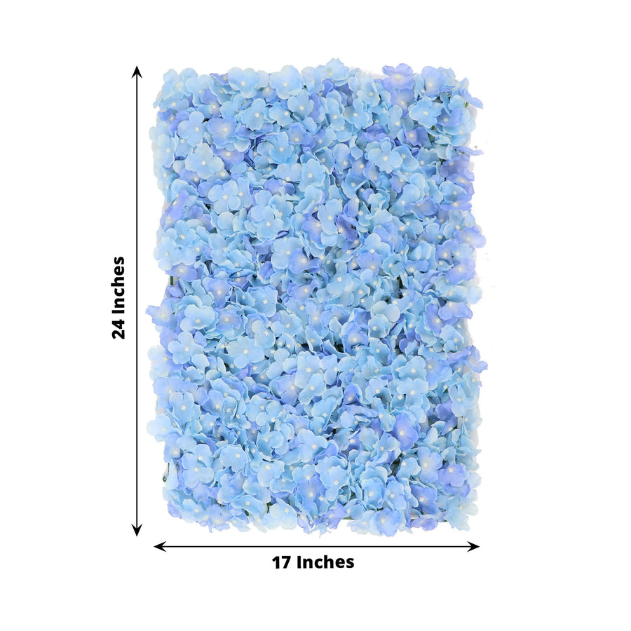 11 Sq ft. | Serenity Blue UV Protected Hydrangea Flower Wall Mat Backdrop