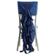 1 Set Navy Blue Chiffon Hoods With Ruffles Willow Chiffon Chair Sashes