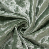 Set of 3 Sage Green Crushed Velvet Chiara Backdrop Stand Covers For Round Top Wedding