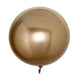 2 Pack | 18inch Shiny Gold Reusable UV Protected Sphere Vinyl Balloons#whtbkgd