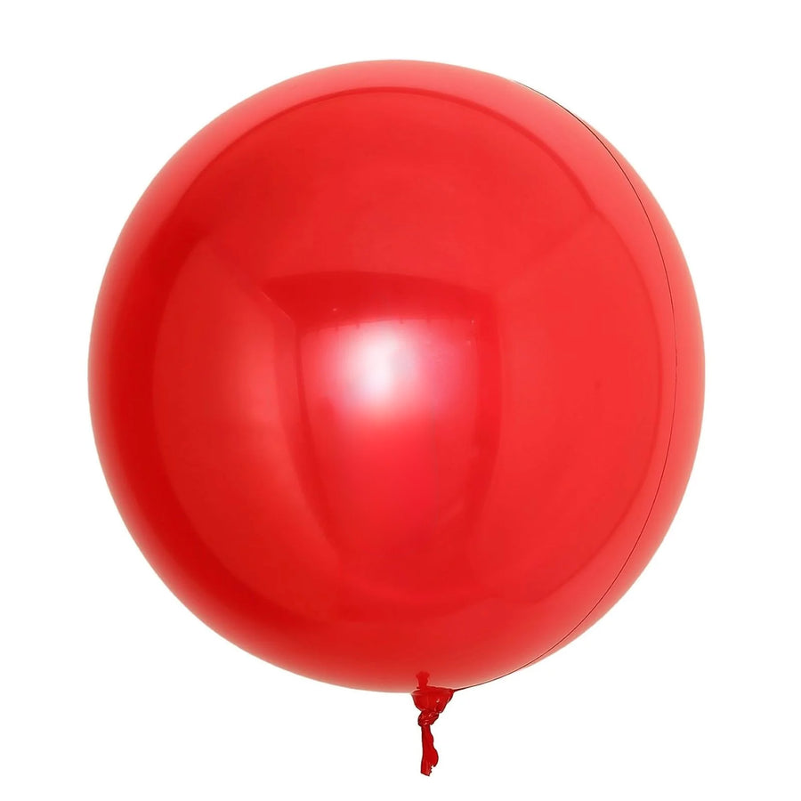 2 Pack | 18inch Shiny Red Reusable UV Protected Sphere Vinyl Balloons#whtbkgd