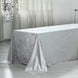 90inch x 156inch Silver Seamless Premium Velvet Rectangle Tablecloth, Reusable Linen