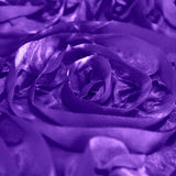 Close-up of vibrant purple satin rose petals.