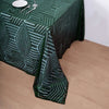 90inch x 132inch Hunter Emerald Green Seamless Diamond Sequin Rectangular Tablecloth