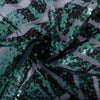 90inch x 132inch Hunter Emerald Green Seamless Diamond Sequin Rectangular Tablecloth#whtbkgd