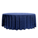 108" Navy Blue Premium Sequin Round Tablecloth