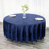 108" Navy Blue Premium Sequin Round Tablecloth