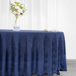 Navy Blue Sequin Tablecloth for Stunning Event Décor