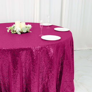 Make a Bold Statement with Fuchsia Round Tablecloth