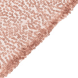 132inch Blush/Rose Gold Premium Sequin Round Tablecloth, Sparkly Tablecloth