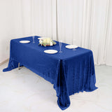 60"x126" Royal Blue Premium Sequin Rectangle Tablecloth