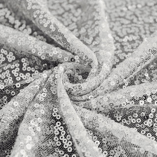 Transform Your Event with the Silver Sequin Tablecloth