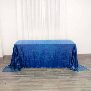 Elevate Your Event with the Royal Blue Sequin Tablecloth