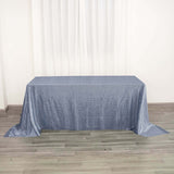 90inch x 132inch Dusty Blue Premium Sequin Rectangle Tablecloth