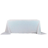 90Inchx132Inch Iridescent Blue Premium Sequin Rectangle Tablecloth