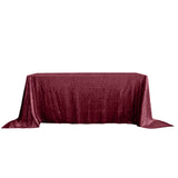 90x132inches Burgundy Premium Sequin Rectangle Tablecloth