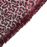 90x132inches Burgundy Premium Sequin Rectangle Tablecloth