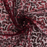 90x132inches Burgundy Premium Sequin Rectangle Tablecloth#whtbkgd