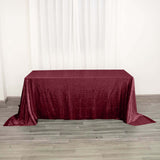 90x132inches Burgundy Premium Sequin Rectangle Tablecloth