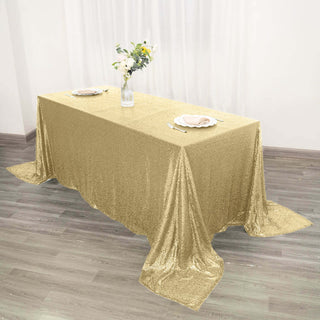 Transform Your Event with the Premium Sequin Rectangle Tablecloth