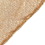 90 inch x 132 inch Gold Premium Sequin Rectangle Tablecloth