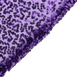 90 inch x 132 inch Purple Premium Sequin Rectangle Tablecloth